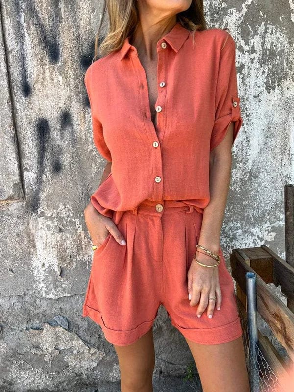 Brit & Boho™ | Isla Linen Co-Ord Set