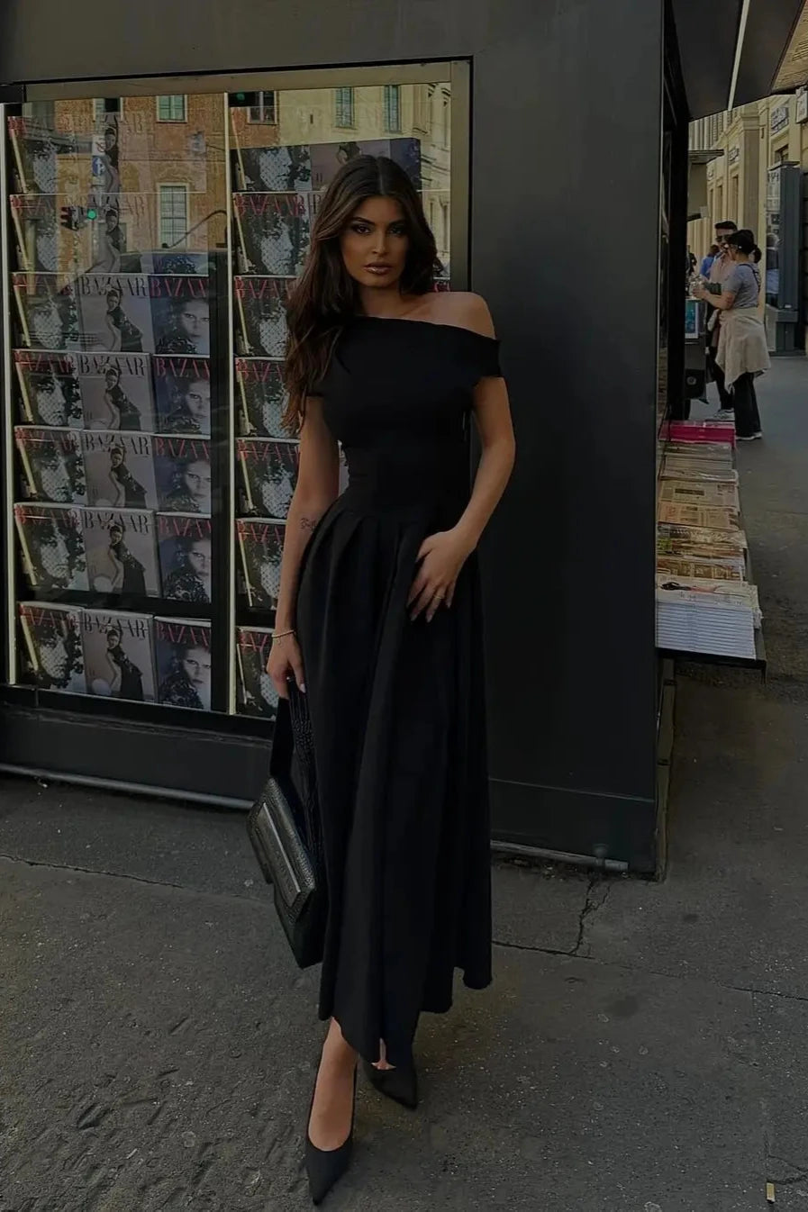 Brit & Boho™️ Ella | Elegant Pleated Long Dress Brit & Boho | Fashion & Boutique