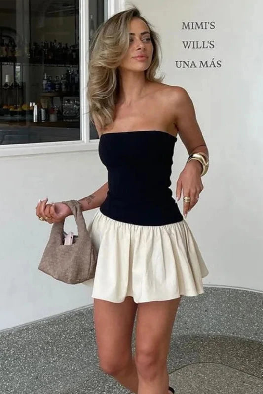 Brit & Boho™️ | Mia Shoulder Mini Dress Brit & Boho | Fashion & Boutique