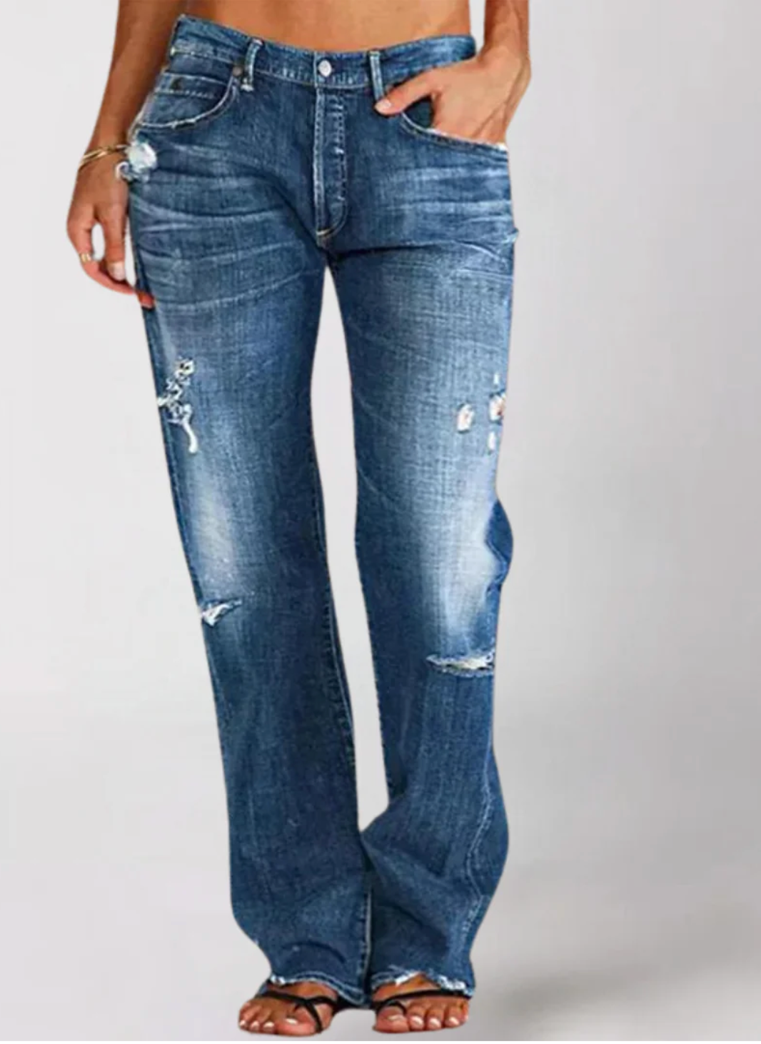 Brit & Boho™️ | Alicia Loose Wide-Leg Denim Jeans Brit & Boho | Fashion & Boutique