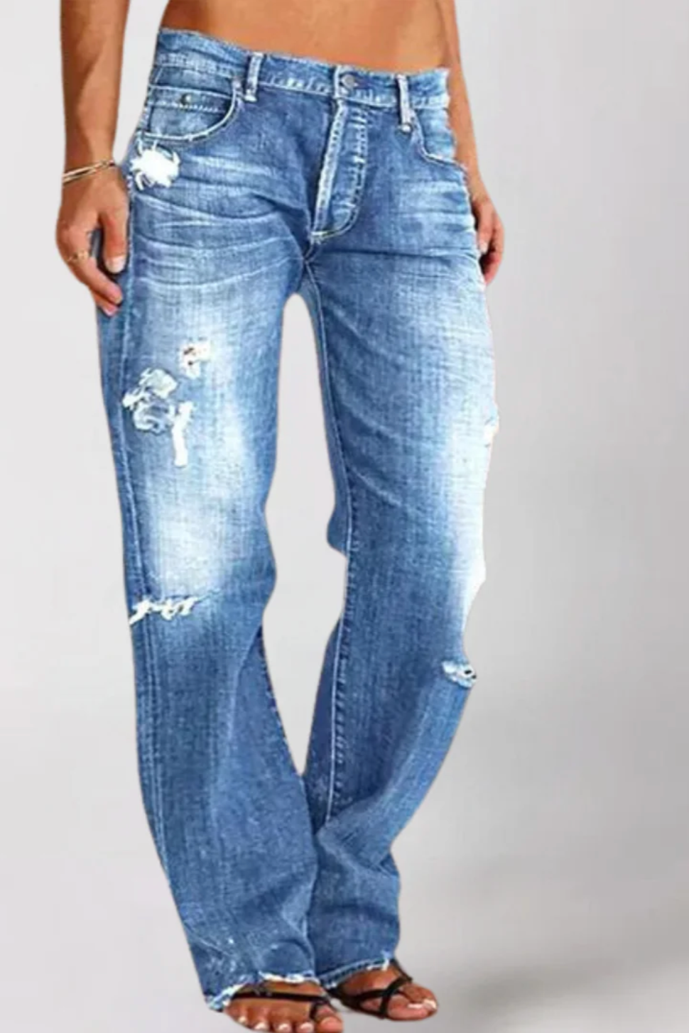 Brit & Boho™️ | Alicia Loose Wide-Leg Denim Jeans Brit & Boho | Fashion & Boutique