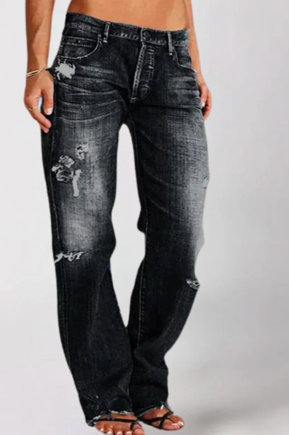 Brit & Boho™️ | Alicia Loose Wide-Leg Denim Jeans Brit & Boho | Fashion & Boutique