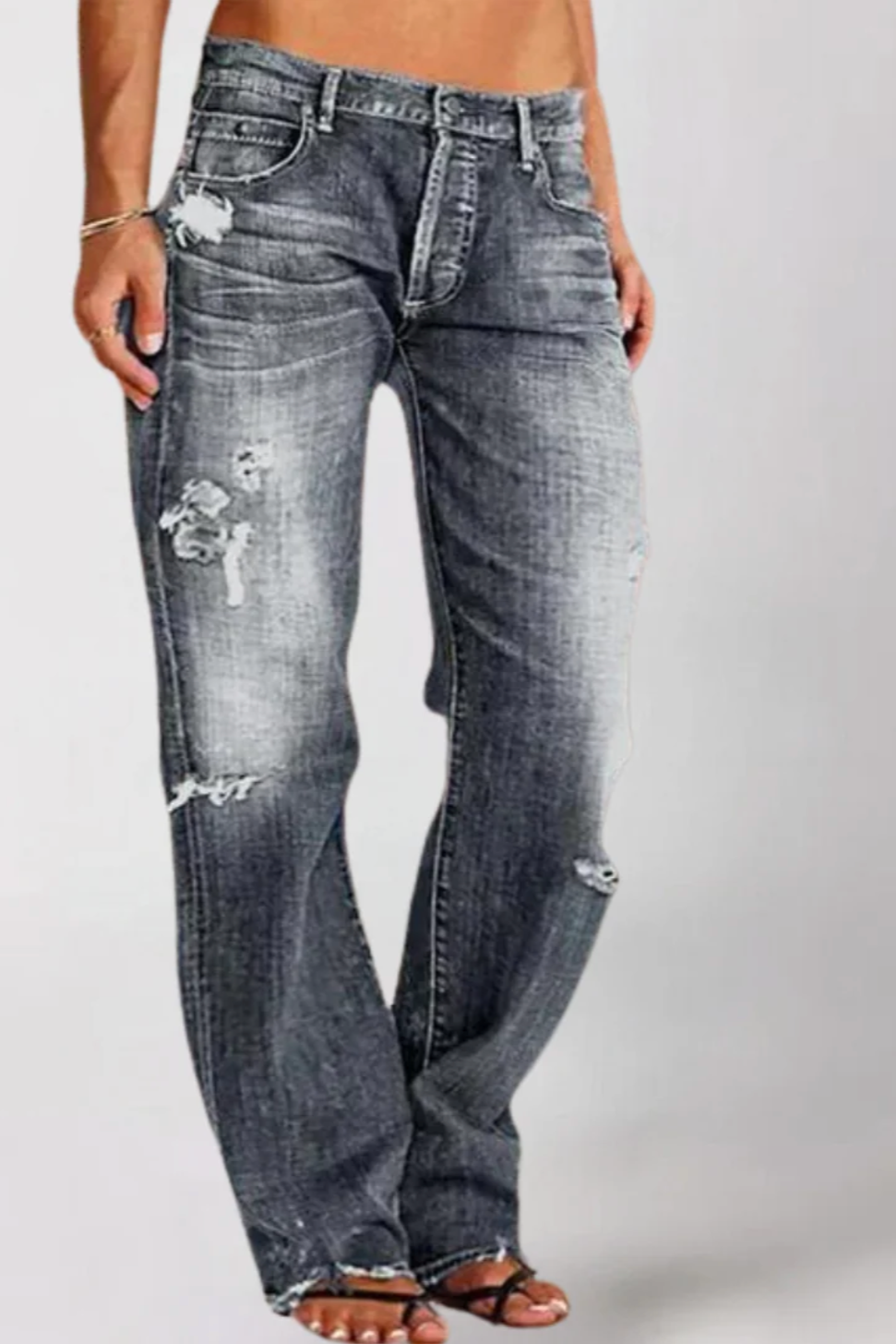 Brit & Boho™️ | Alicia Loose Wide-Leg Denim Jeans Brit & Boho | Fashion & Boutique