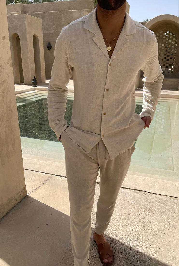 Brit & Boho™ | Noah Linen Lounge Set