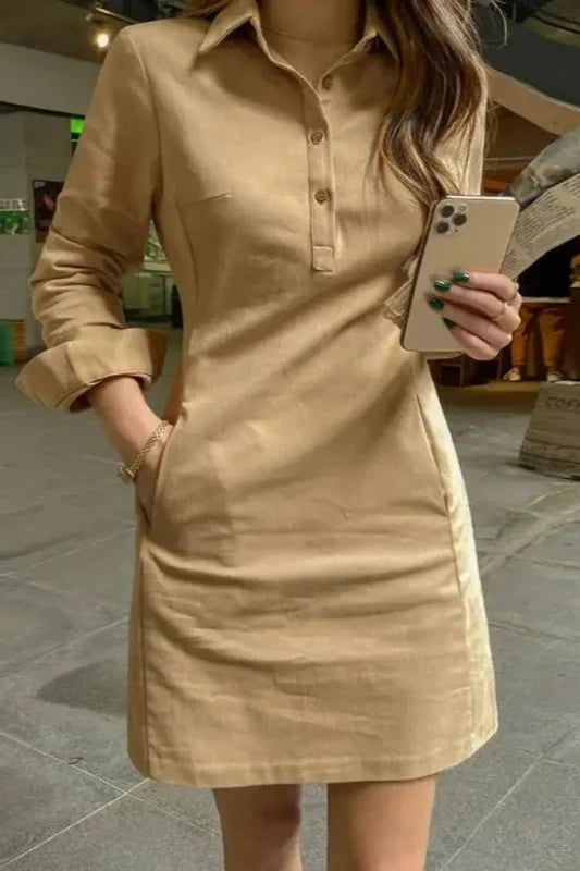 Brit & Boho™️ | Belle Casual Pocketed Dress Brit & Boho | Fashion & Boutique