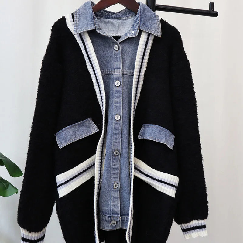 Brit & Boho™ | Amira Denim Patchwork Cardigan - Brit & Boho | Fashion & Boutique