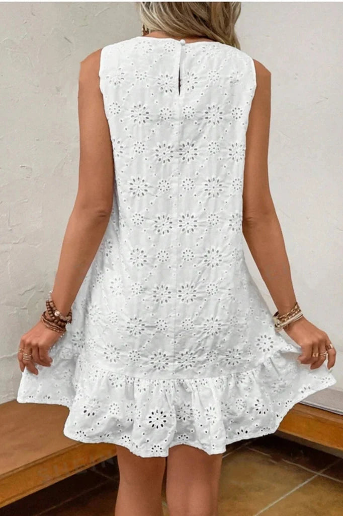 Brit & Boho™️ Dreka I Round Neck Embroidered Dress Brit & Boho | Fashion & Boutique