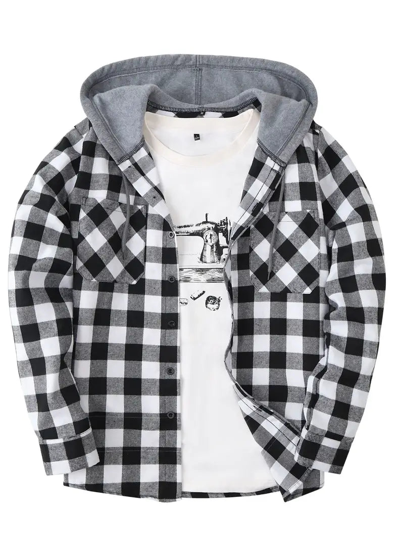 Brit & Boho™️ | Timber Hooded Flannel Jacket Brit & Boho | Fashion & Boutique