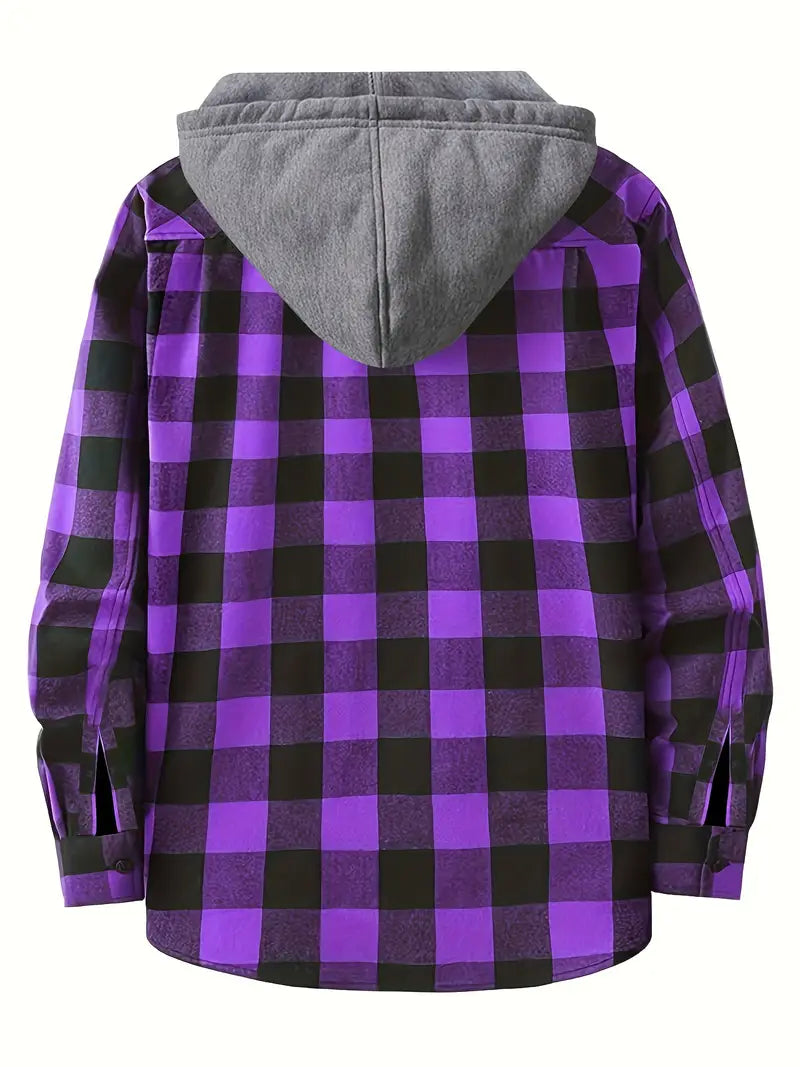 Brit & Boho™️ | Timber Hooded Flannel Jacket Brit & Boho | Fashion & Boutique