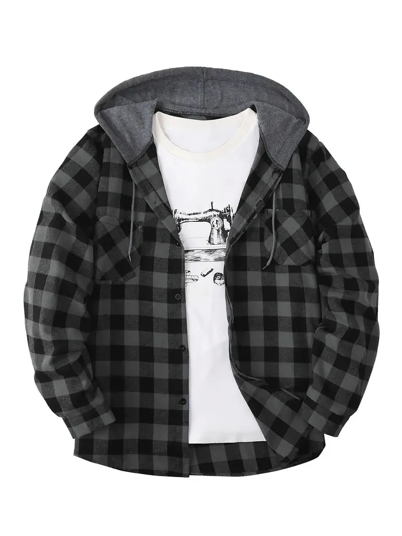 Brit & Boho™️ | Timber Hooded Flannel Jacket Brit & Boho | Fashion & Boutique