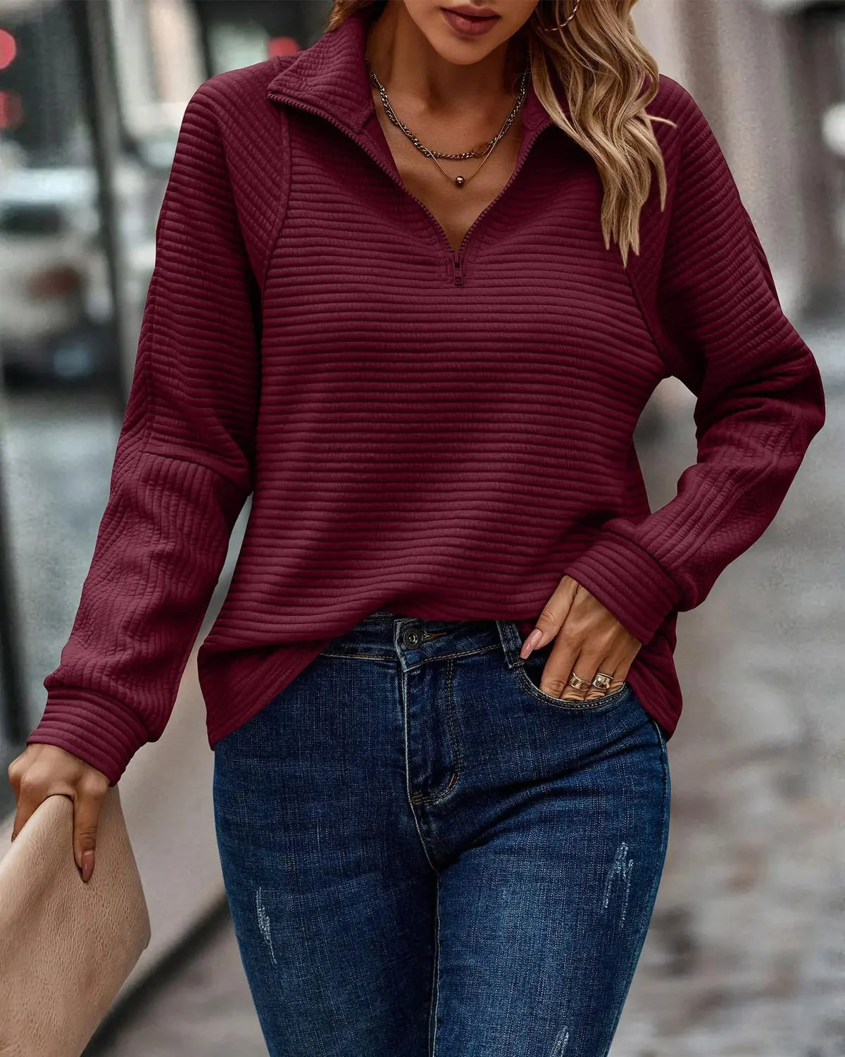 Brit & Boho™ I Christine V-neck Sweater Brit & Boho | Fashion & Boutique