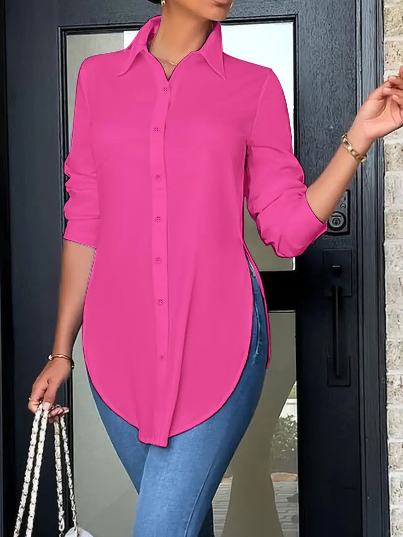 Brit & Boho™ I Camila Split Button Front Shirt Brit & Boho | Fashion & Boutique