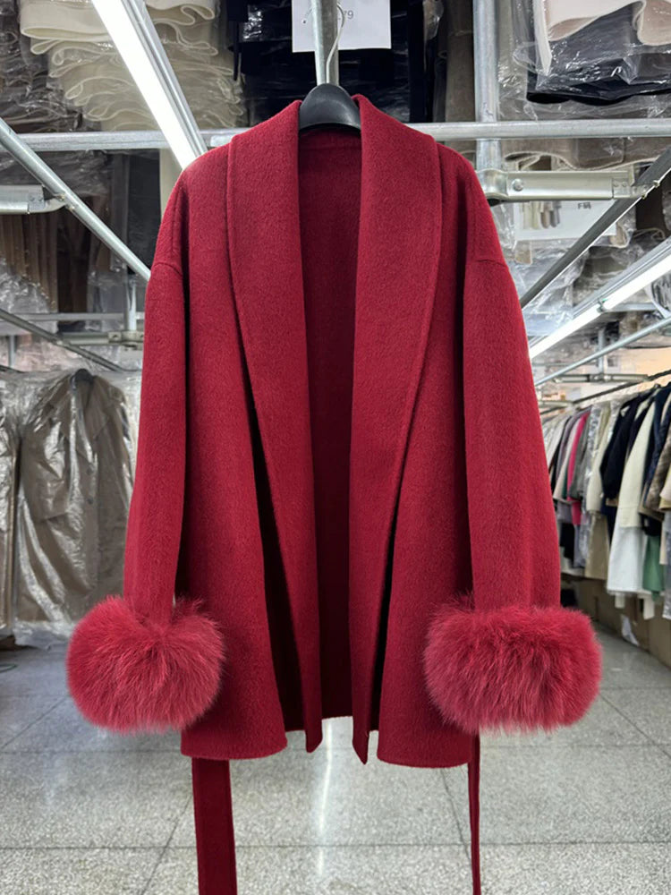 Brit & Boho™ | Alessia Fur Trench Coat - Brit & Boho | Fashion & Boutique