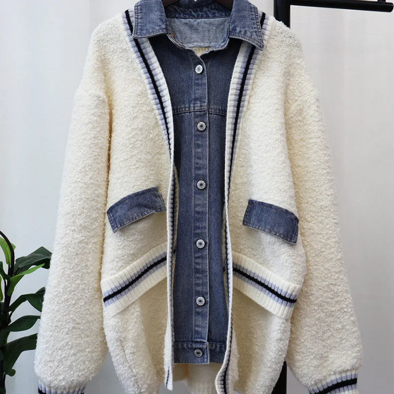 Brit & Boho™ | Amira Denim Patchwork Cardigan - Brit & Boho | Fashion & Boutique