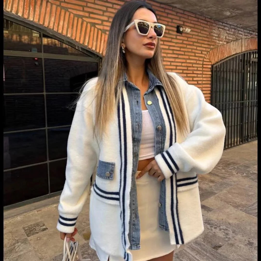 Brit & Boho™ | Amira Denim Patchwork Cardigan - Brit & Boho | Fashion & Boutique