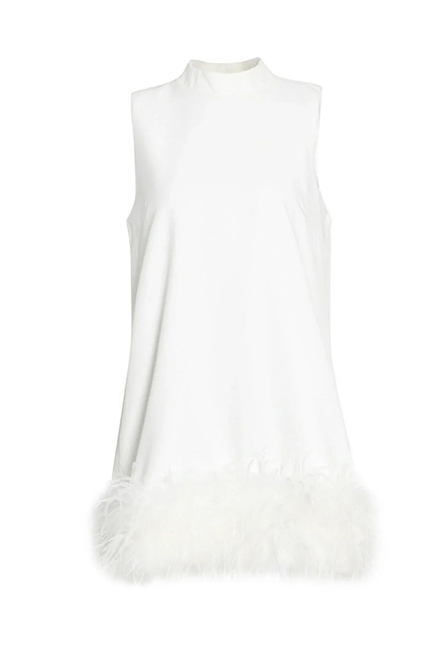 Brit & Boho™ I Ada A-Line Fur Hem Mini Dress