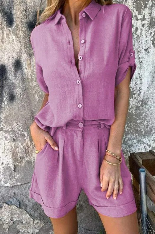 Brit & Boho™ | Isla Linen Co-Ord Set