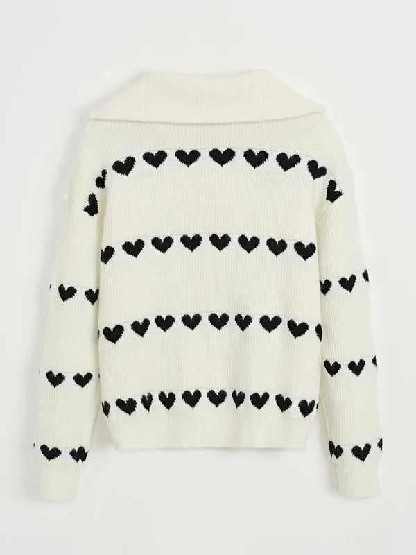 Brit & Boho™ I Zip Sweater Hearts Brit & Boho | Fashion & Boutique