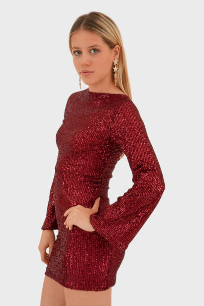 Brit & Boho™️ I Rouched Sequin Dress Brit & Boho | Fashion & Boutique