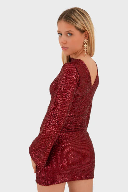 Brit & Boho™️ I Rouched Sequin Dress Brit & Boho | Fashion & Boutique