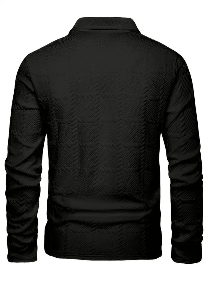 Brit & Boho™️ | Liam Casual Geometric Knit Polo Shirt Brit & Boho | Fashion & Boutique