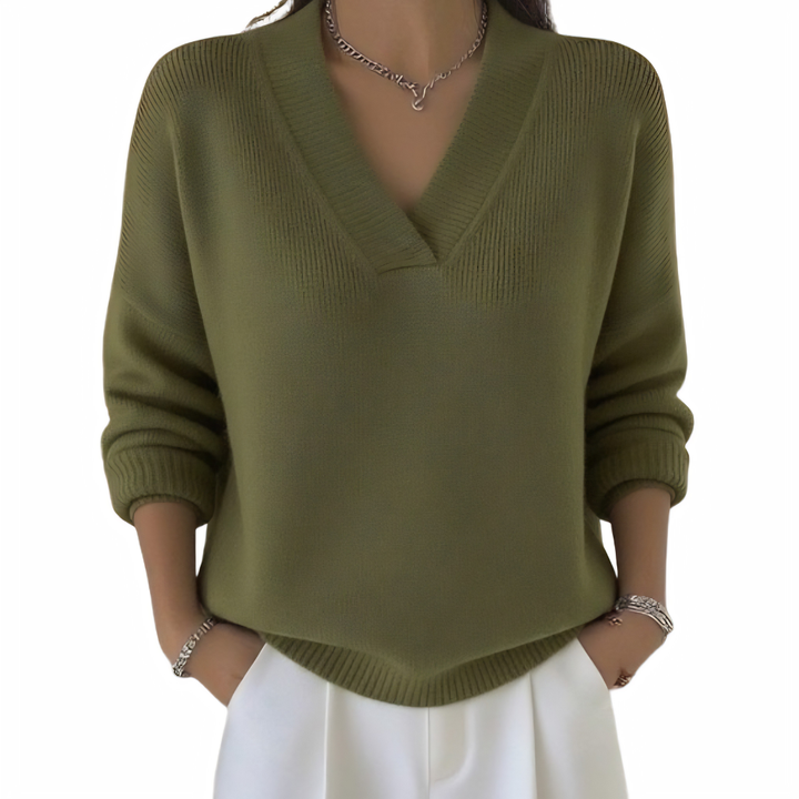 Maggie™ Effortless V-Neck Jumper