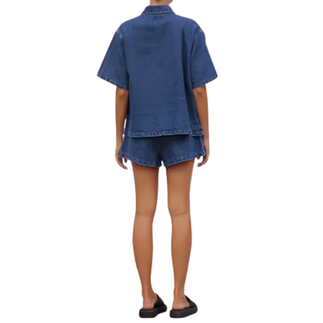 DOTTIE™ – Relaxed Vintage Denim Two-Piece Set