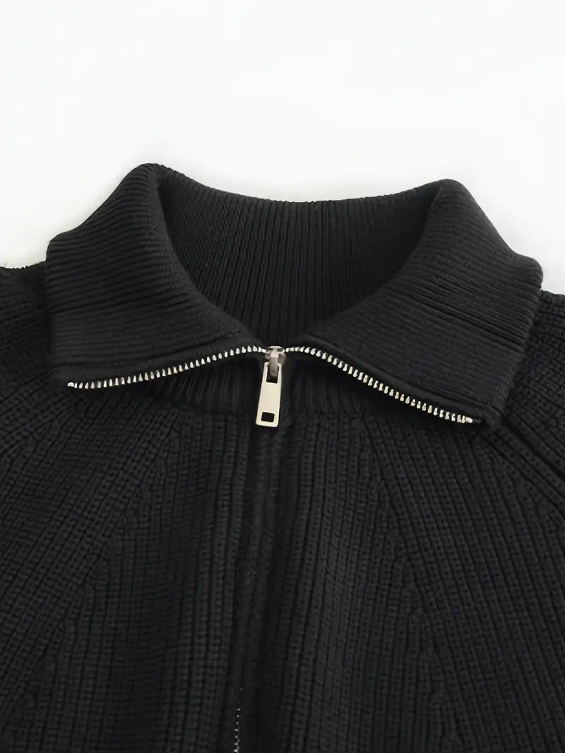 Brit & Boho™️ | Ethan Classic Knit Zipper Brit & Boho | Fashion & Boutique