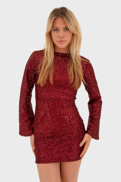 Brit & Boho™️ I Rouched Sequin Dress Brit & Boho | Fashion & Boutique