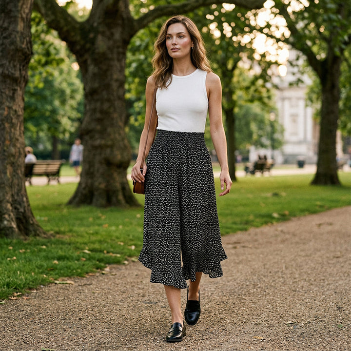 Women’s Flowy High Waist Wide-Leg Pants – Slimming, Comfy & Chic
