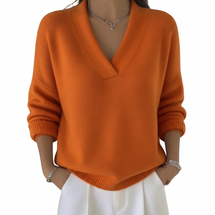 Maggie™ Effortless V-Neck Jumper