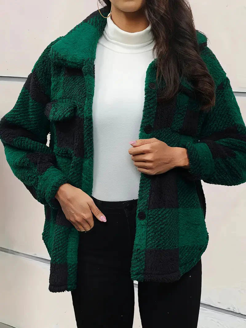Brit & Boho™ I Momshie Elegant Plush Winter Jacket Brit & Boho | Fashion & Boutique