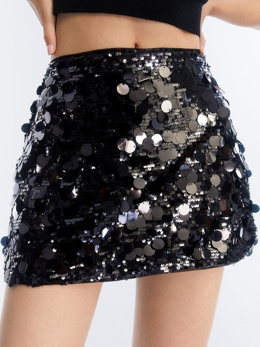 Brit & Boho™ I Pam Sequin Detail Mini Skirt Brit & Boho | Fashion & Boutique