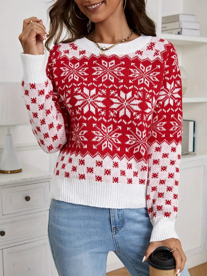 Brit & Boho™ I Sandy Winter Sweater Snowflake Brit & Boho | Fashion & Boutique