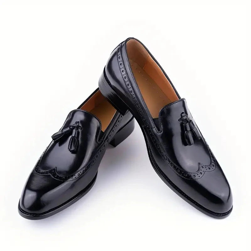 Brit & Boho™️ | Men's Retro Wingtip Tassel Shoes Brit & Boho | Fashion & Boutique