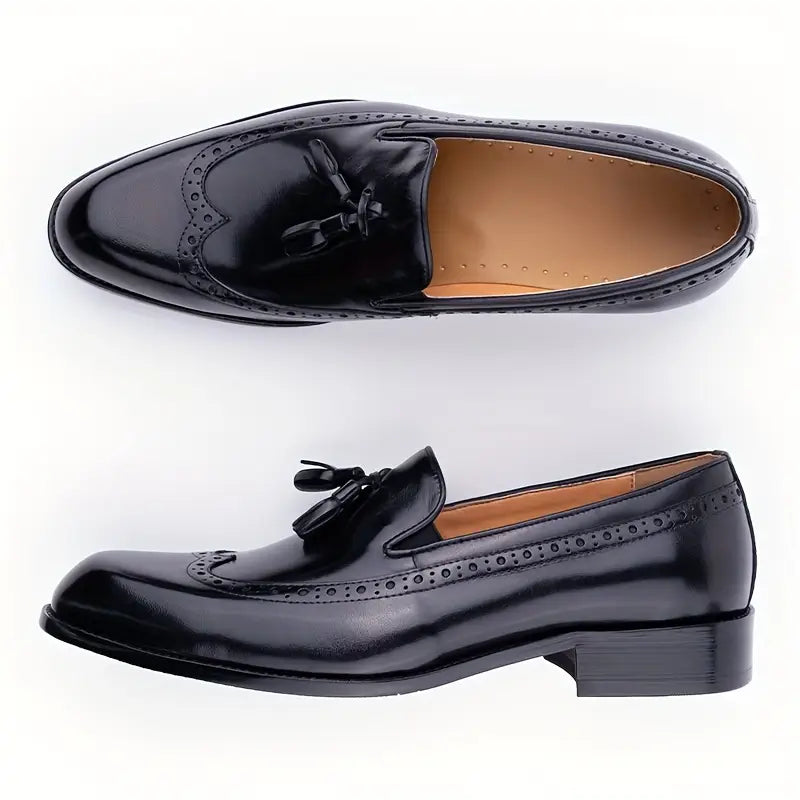 Brit & Boho™️ | Men's Retro Wingtip Tassel Shoes Brit & Boho | Fashion & Boutique