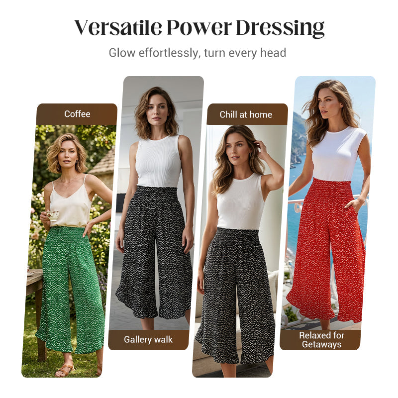 Women’s Flowy High Waist Wide-Leg Pants – Slimming, Comfy & Chic