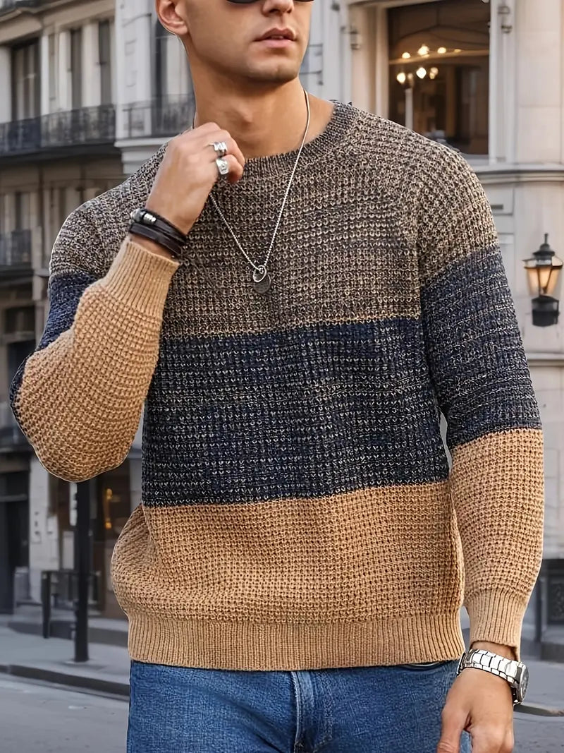 Brit & Boho™️ | The Orion Geometric Knit Pullover Brit & Boho | Fashion & Boutique