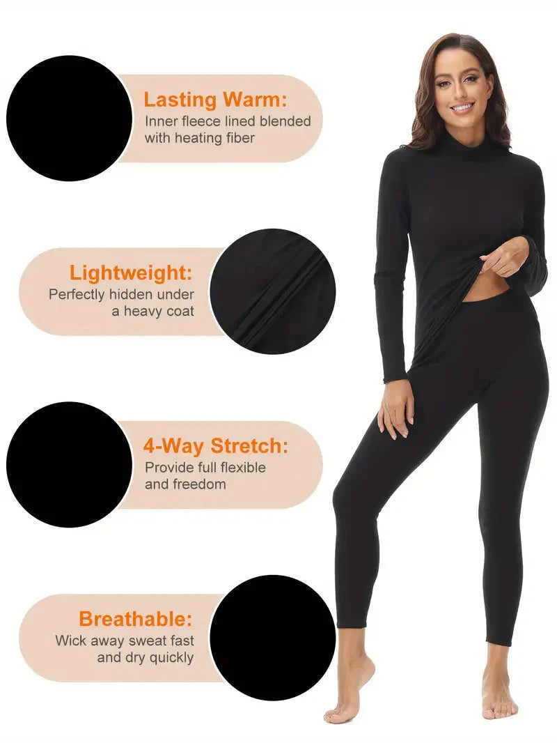 Brit & Boho™ I Miya Long Sleeve Thermal Underwear Set Brit & Boho | Fashion & Boutique