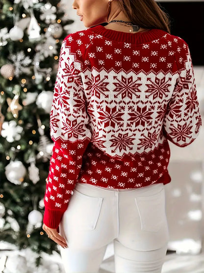 Brit & Boho™ I Sandy Winter Sweater Snowflake Brit & Boho | Fashion & Boutique