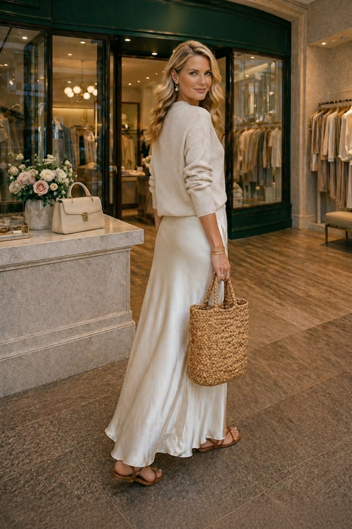 Isolde™ Knit & Satin Ensemble