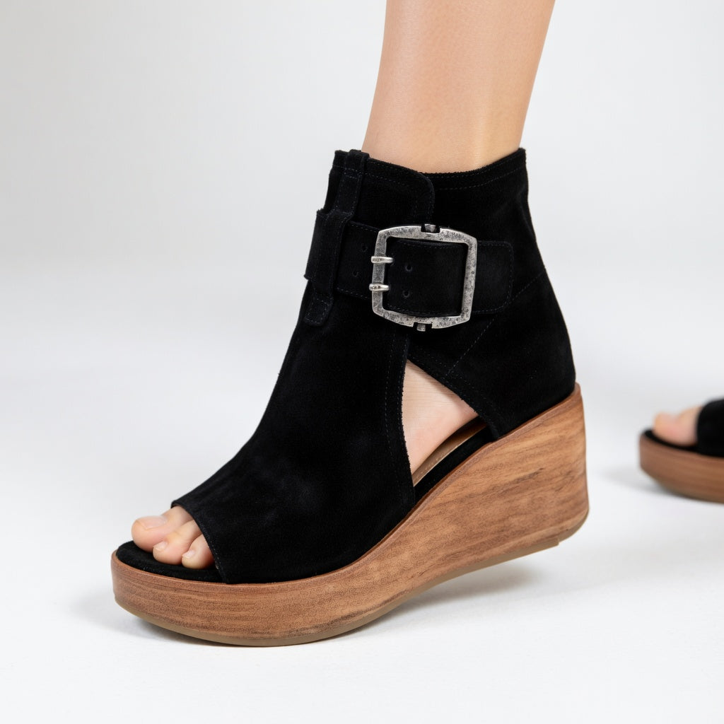 Celeste™ — Modern Open Wedge Ankle Boots