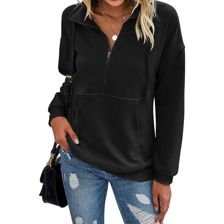 STEVIE™ – Cozy Half-Zip Fleece Sweatshirt