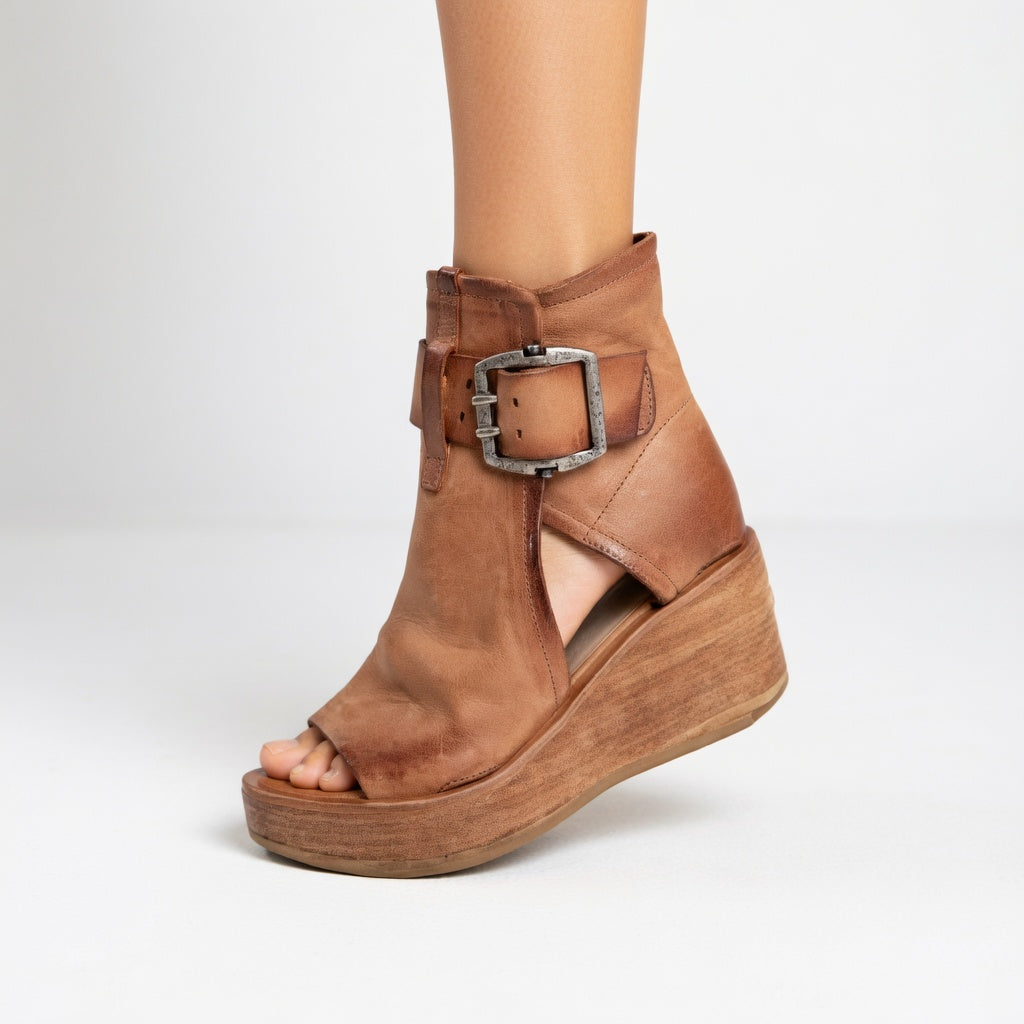 Celeste™ — Modern Open Wedge Ankle Boots