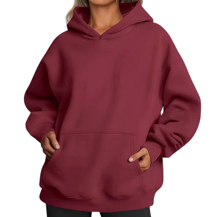 BREELAN™ – Cozy Oversized Fleece Pullover Hoodie