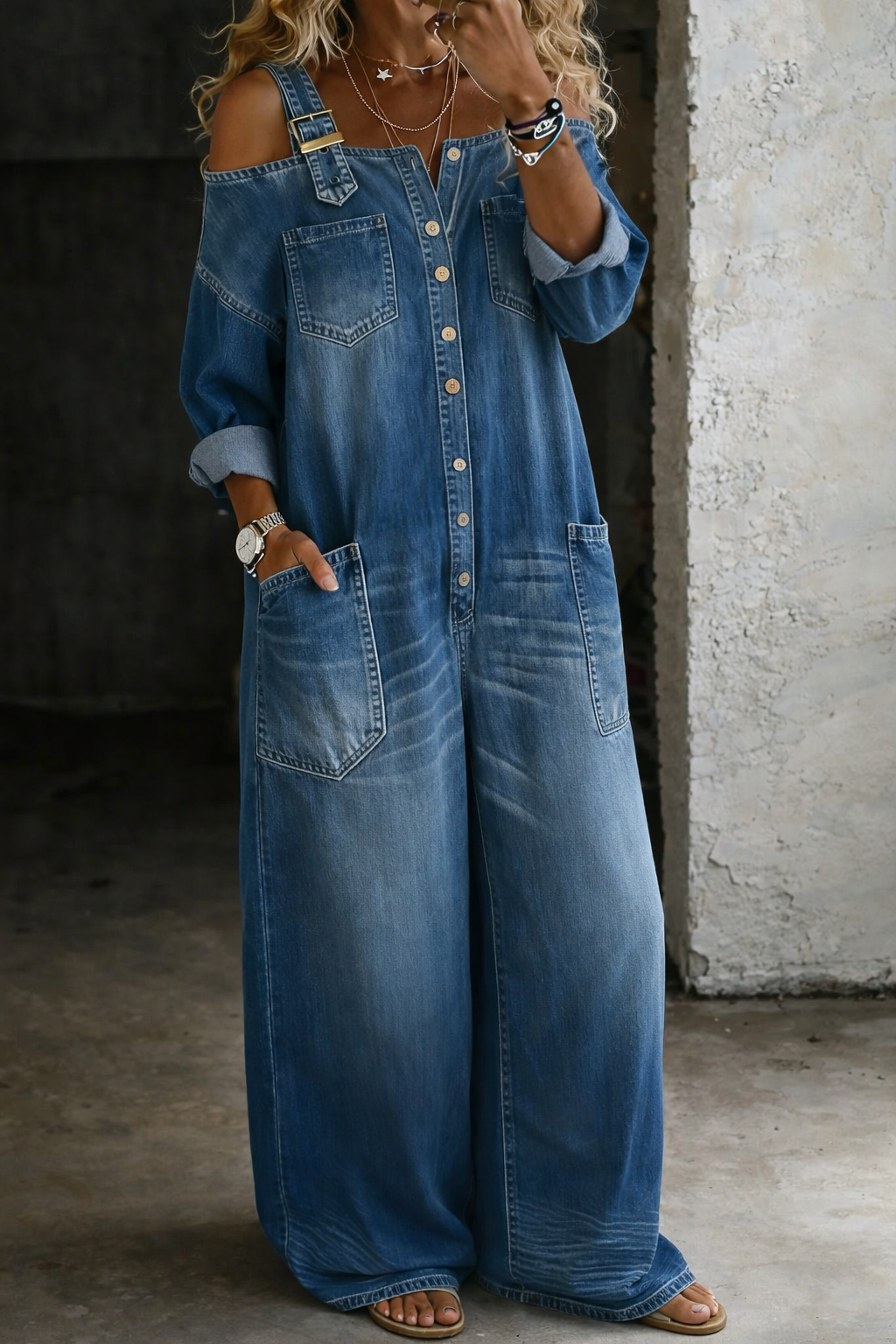 Sofia Denim Jumpsuit