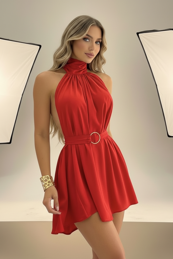 Lorenza Dress – Nude