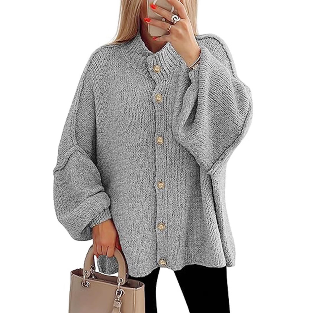 HESTIA™ – Cozy Batwing Sleeve Chunky Knit Cardigan