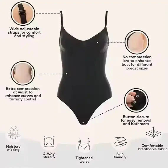Brit & Boho™ I Solara Snatched Bodysuit Brit & Boho | Fashion & Boutique