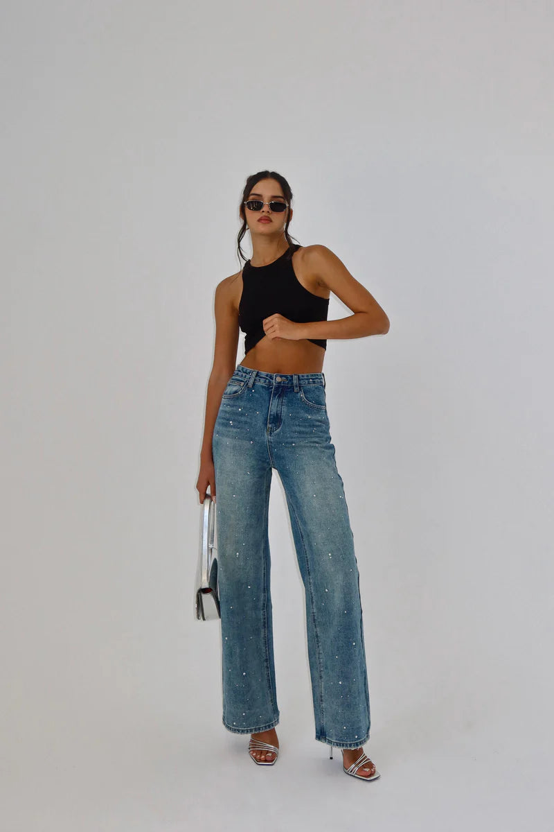 Brit & Boho™️ I Neslie Aqua Jeans Brit & Boho | Fashion & Boutique